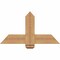 Ekena Millwork Eugene Smooth Timber Gable Bracket, Western Red Cedar, 36"W x 19"H x 5 1/2"D x 5 1/2"F, 13/12 Pitch GBW036X19X0606EUG00SWR - alternate 1